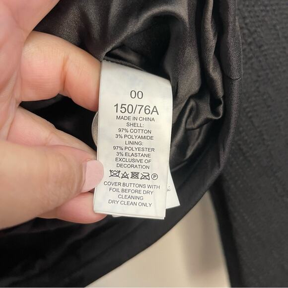 Kate Spade Tweed Pocket Jacket Blazer in Black NWOT - Picture 7 of 7